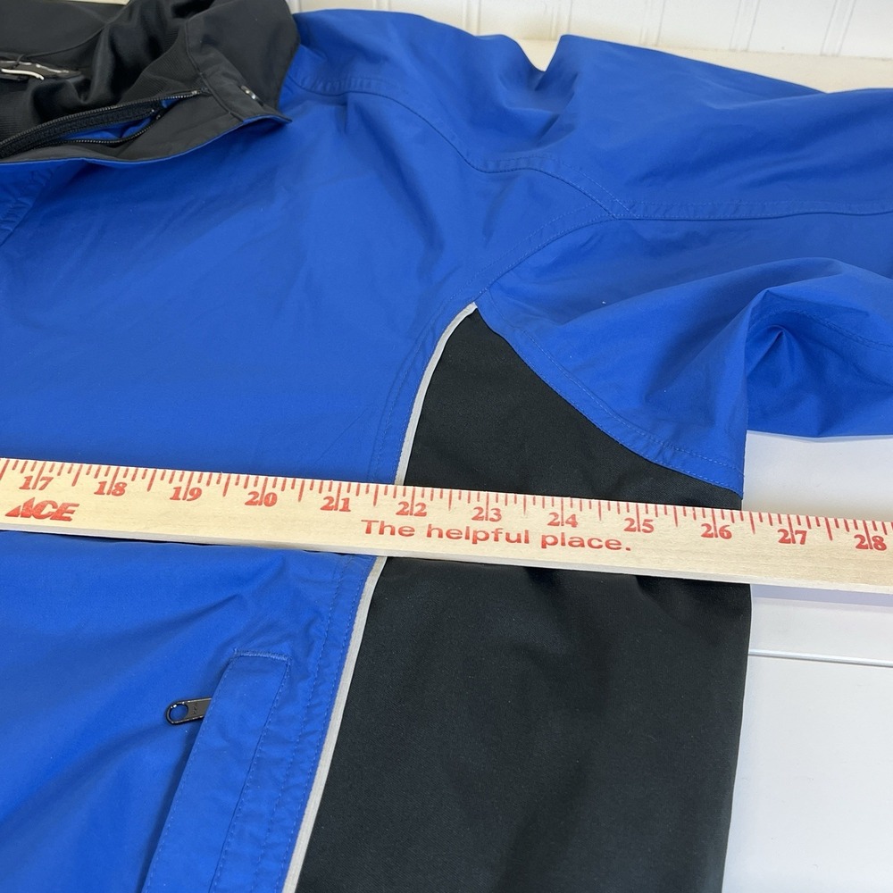 Dryjoys Foot Joy‎ Mens Lg. Blue Jacket  1/2 Zip Pullover Golf Jacket Windbreaker - Picture 10 of 13